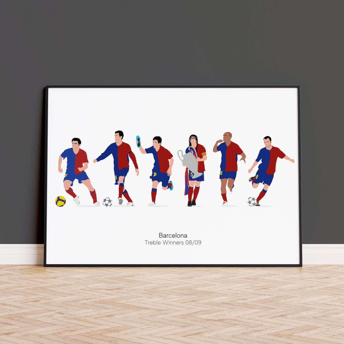 Barcelona Treble Winners 08/09 Print
