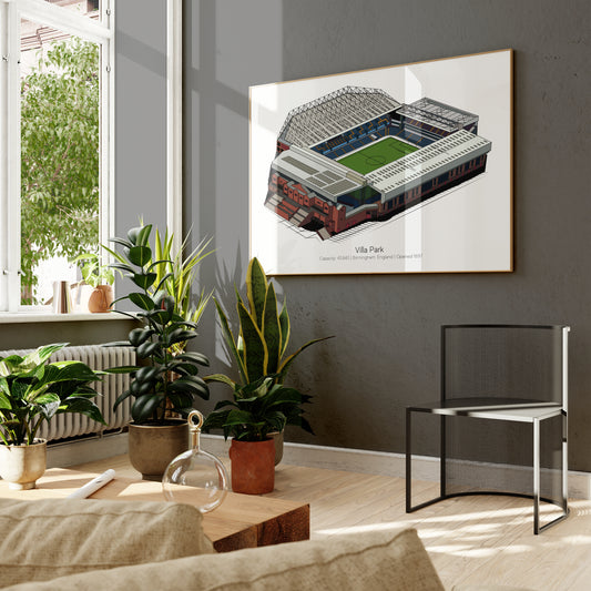 Villa Park Stadium Print