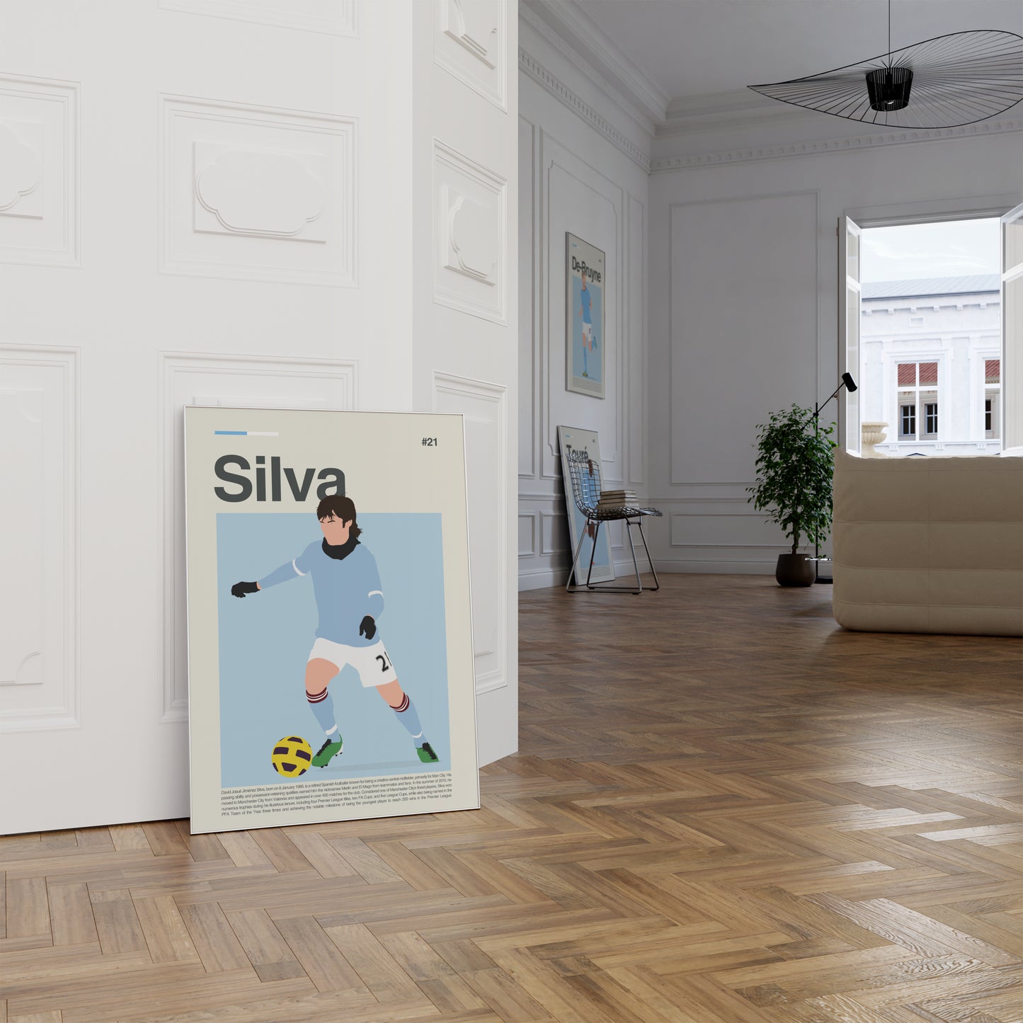 David Silva Man City Print