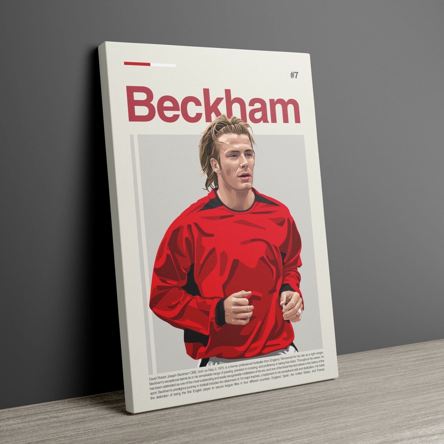 David Beckham Man United Print