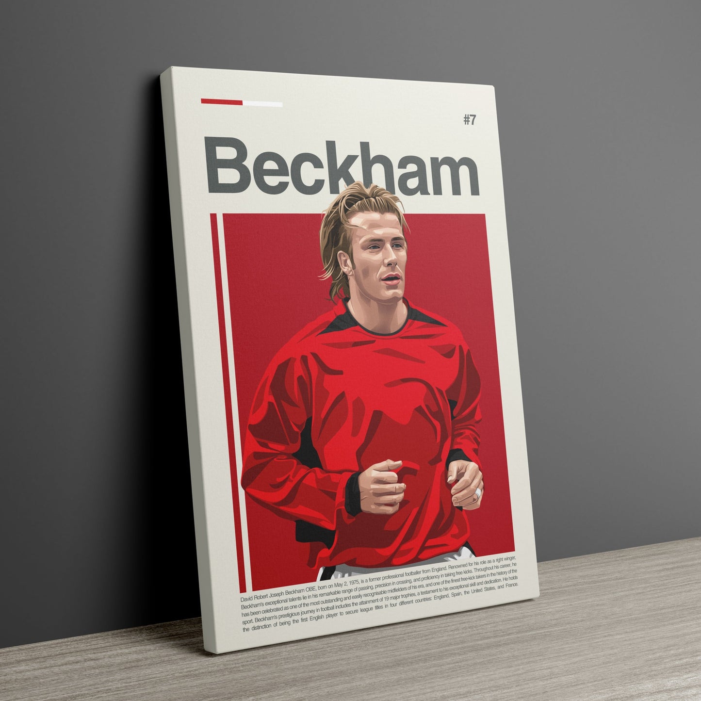 David Beckham Man United Print