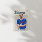 Zinedine Zidane France Print