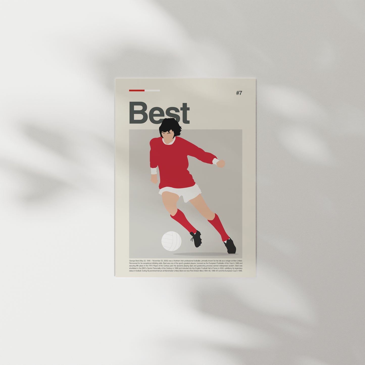 George Best Man United Print