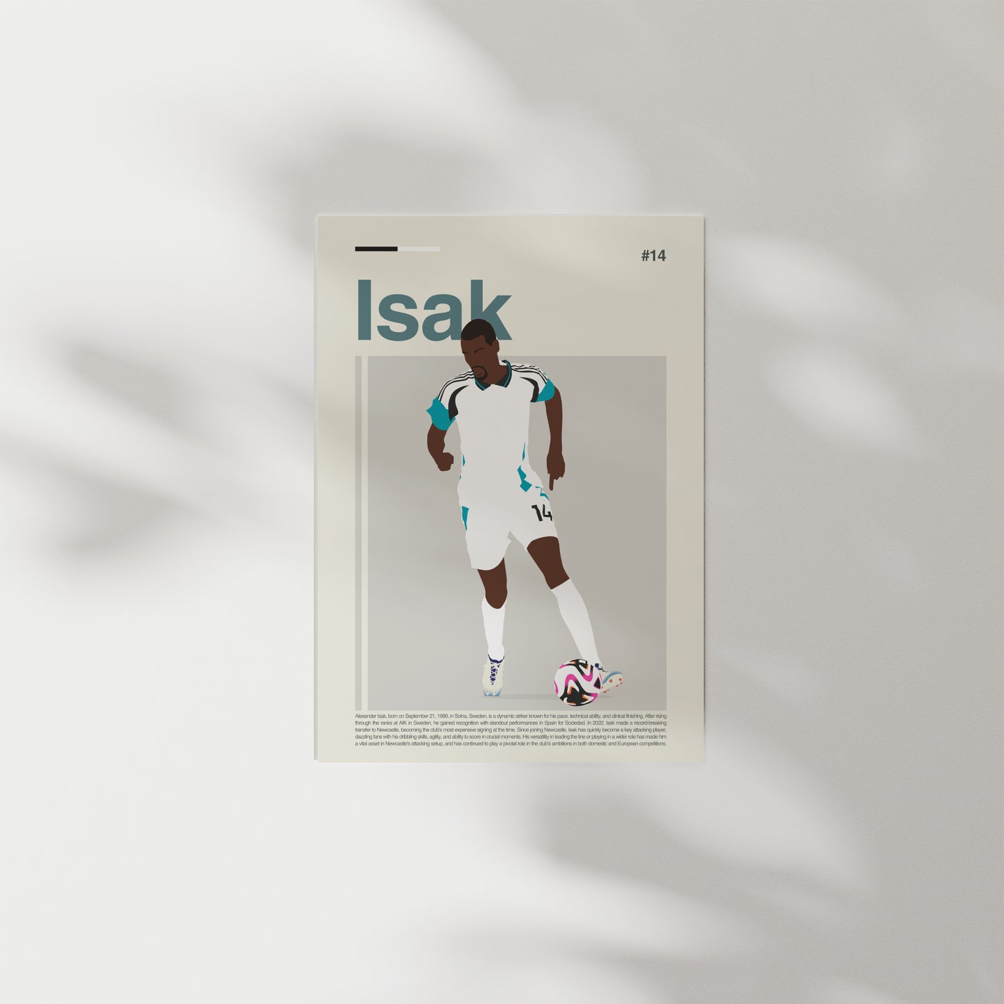 Alexander Isak Newcastle Print
