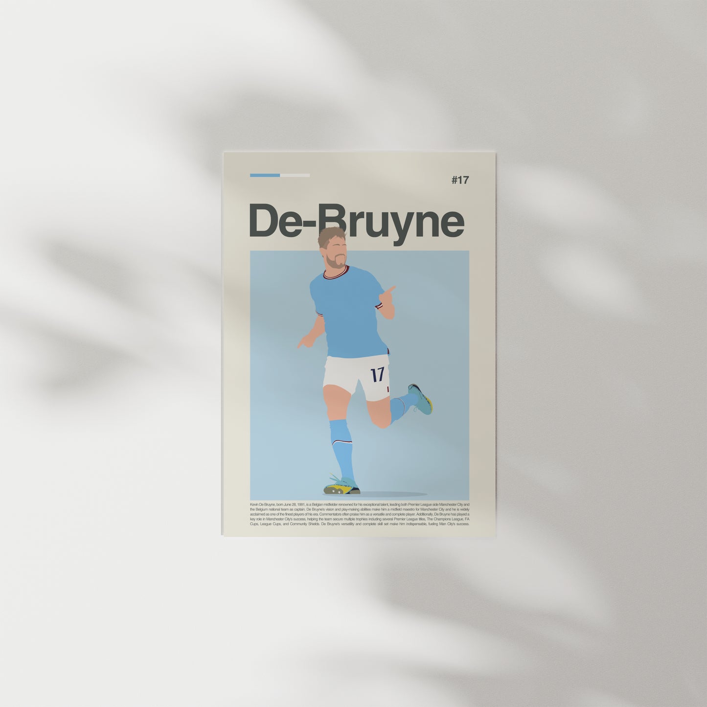 Kevin De Bruyne Man City Print