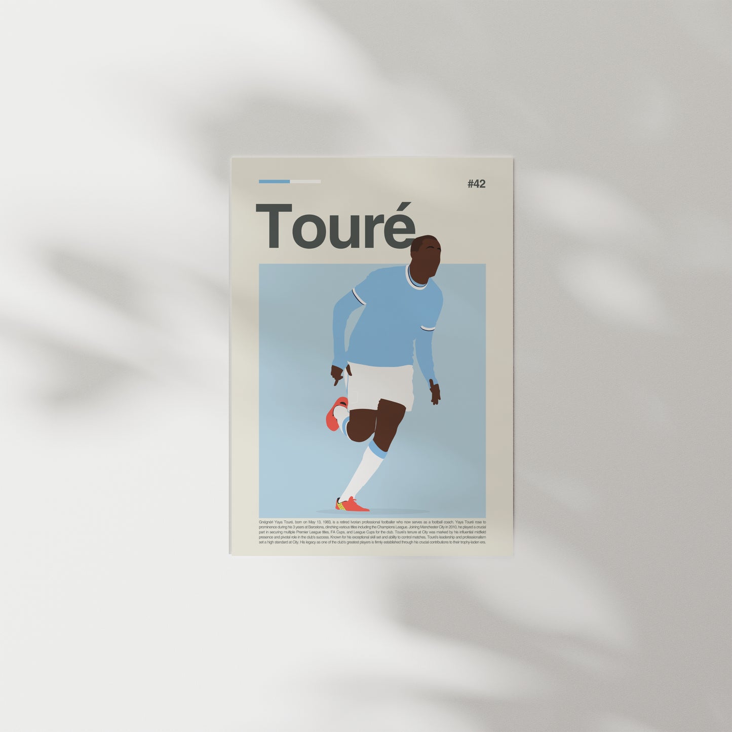Yaya Touré Man City Print