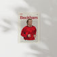 David Beckham Man United Print