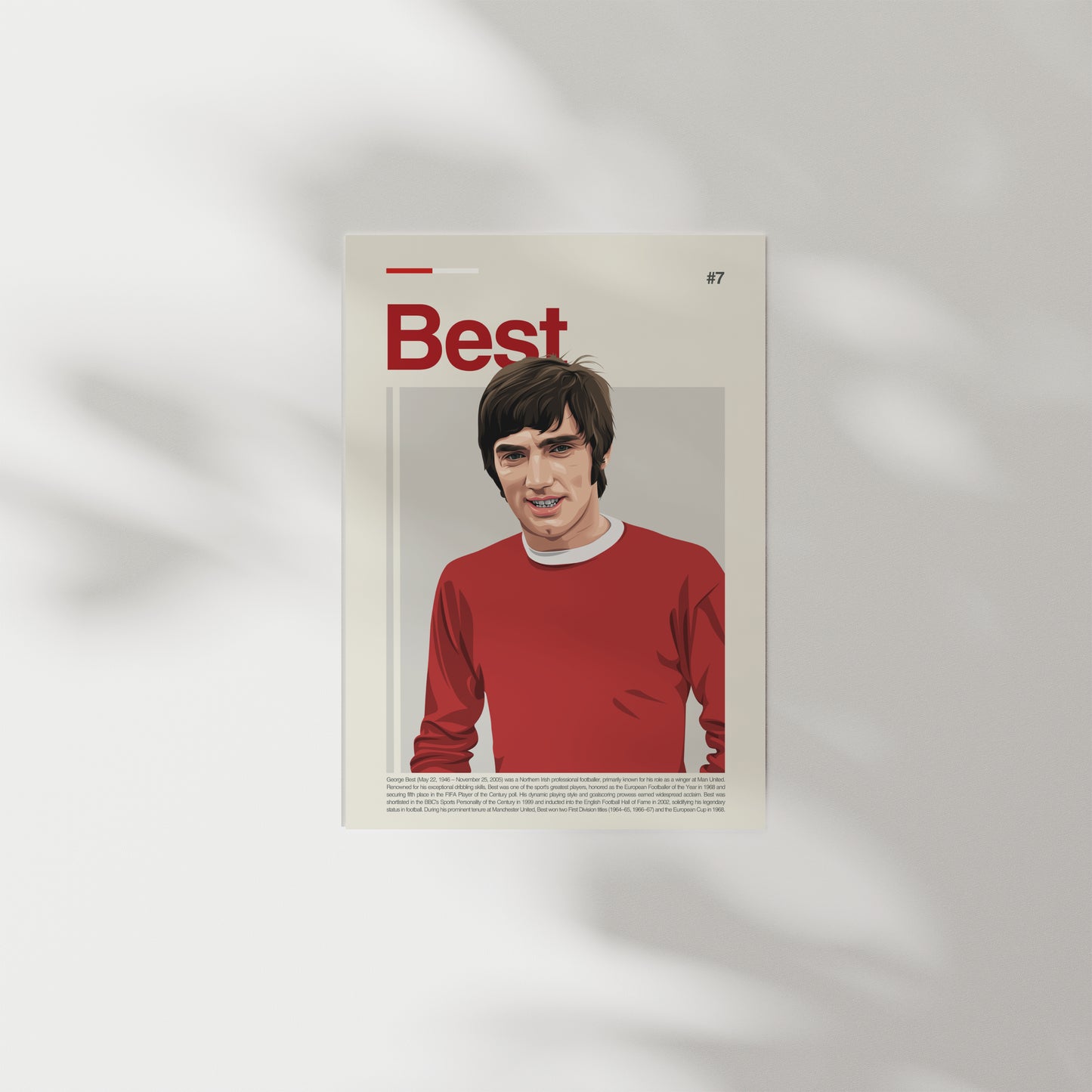 George Best Man United Print