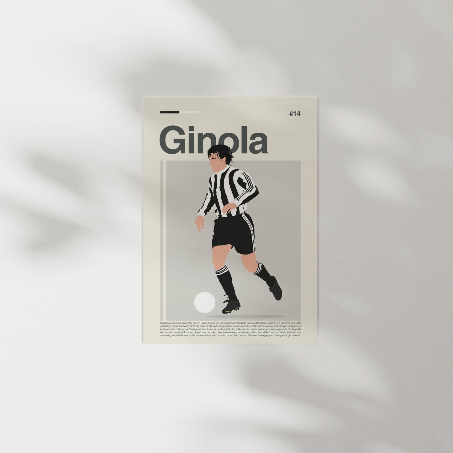 David Ginola Newcastle Print