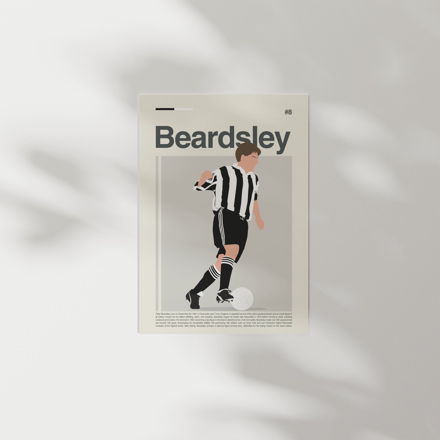 Peter Beardsley Newcastle Print