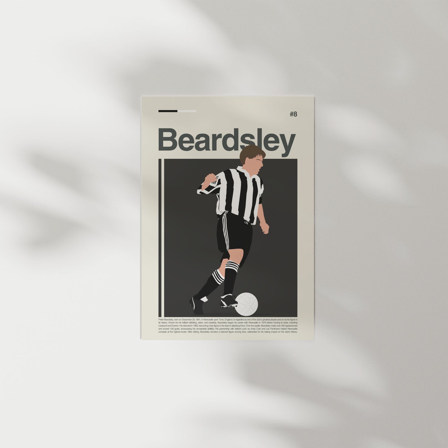 Peter Beardsley Newcastle Print