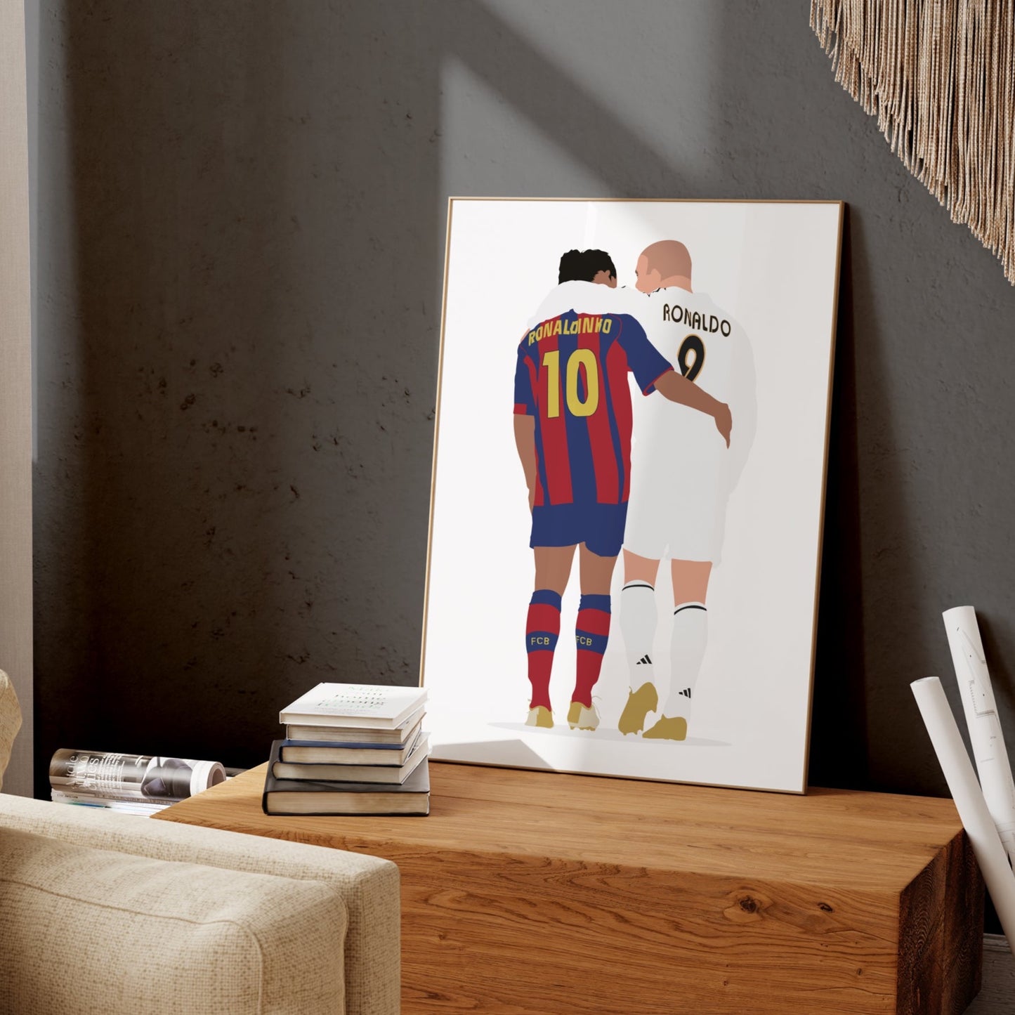 Ronaldinho and R9 Print