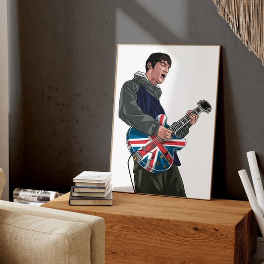 Noel Gallagher Maine Road 1996 Print