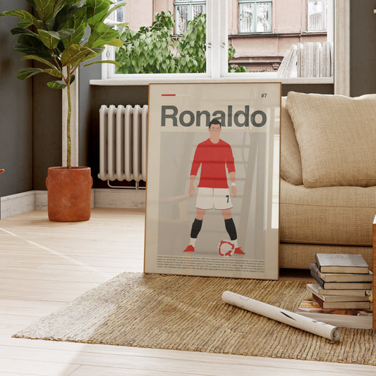 Cristiano Ronaldo Man United Print
