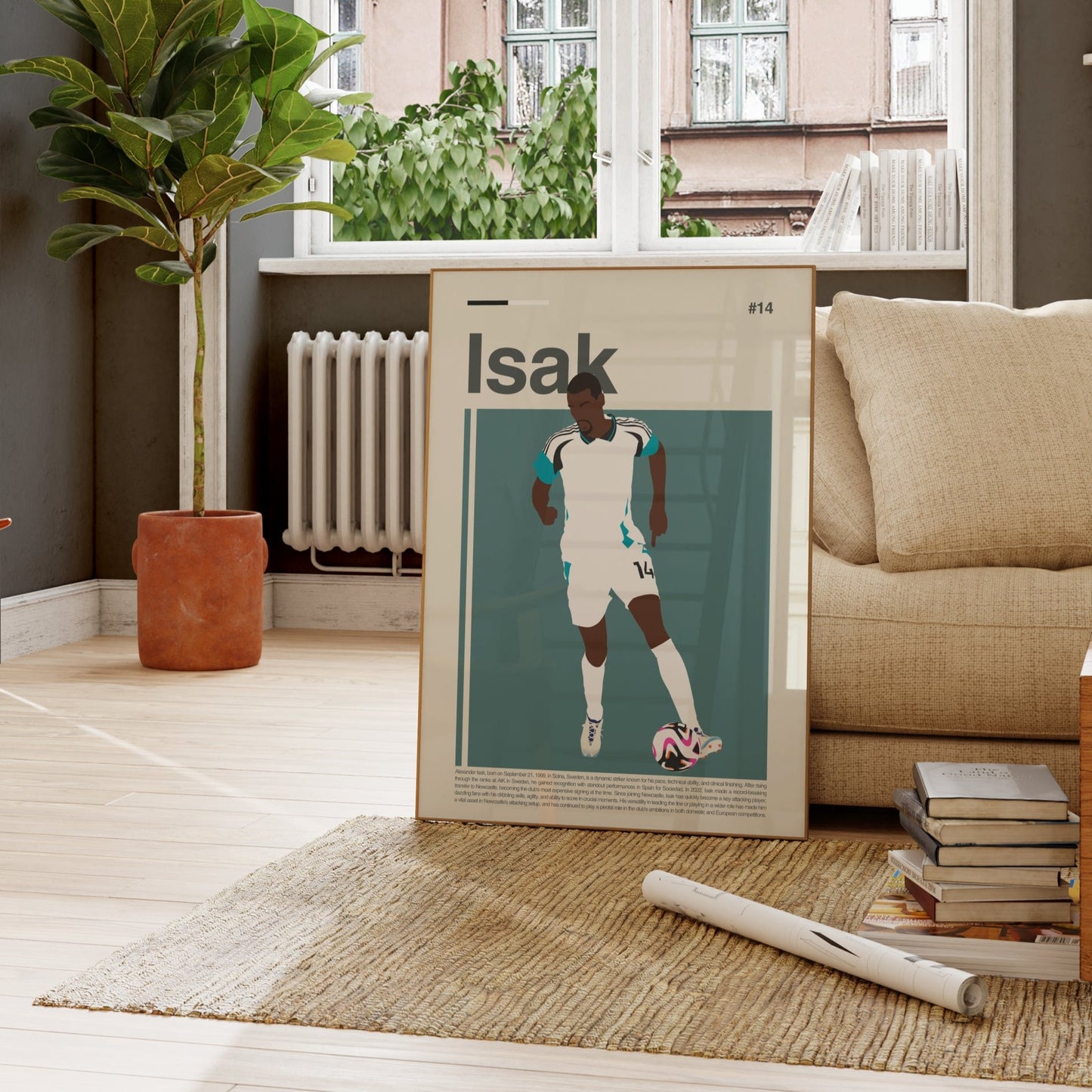 Alexander Isak Newcastle Print