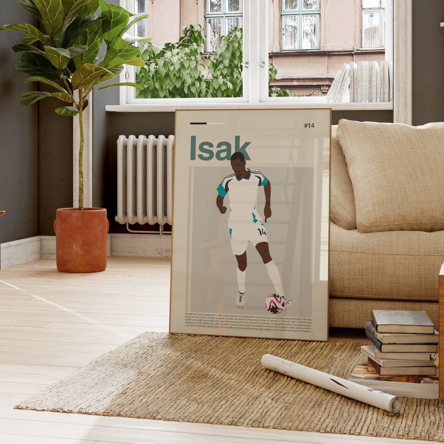 Alexander Isak Newcastle Print