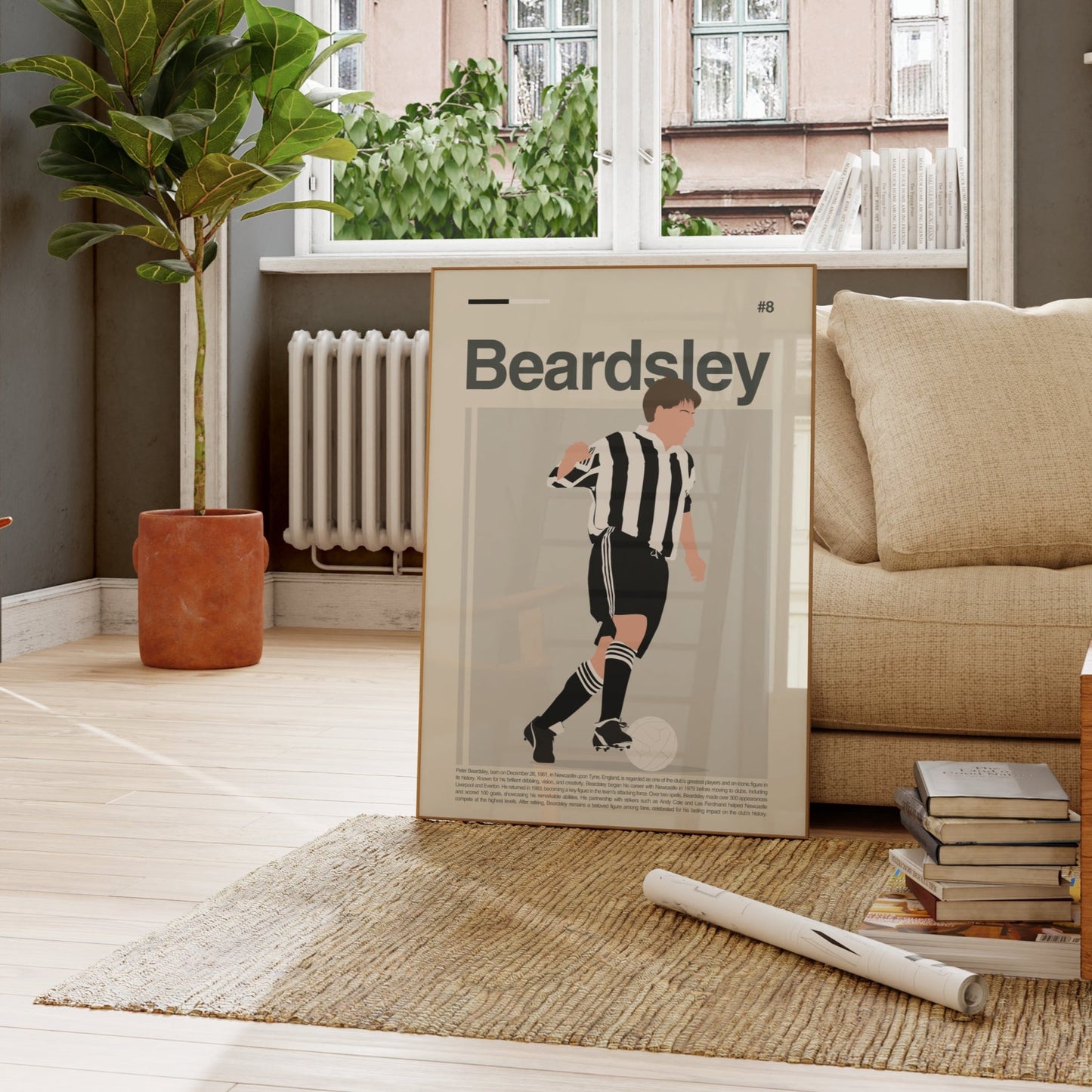 Peter Beardsley Newcastle Print
