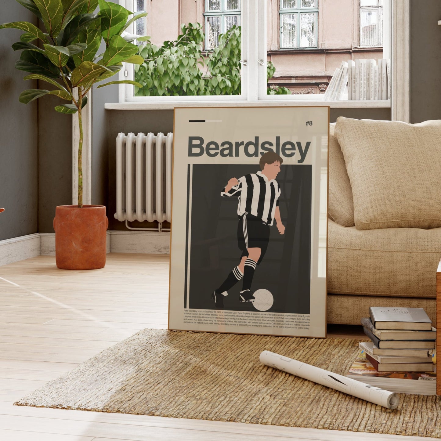 Peter Beardsley Newcastle Print
