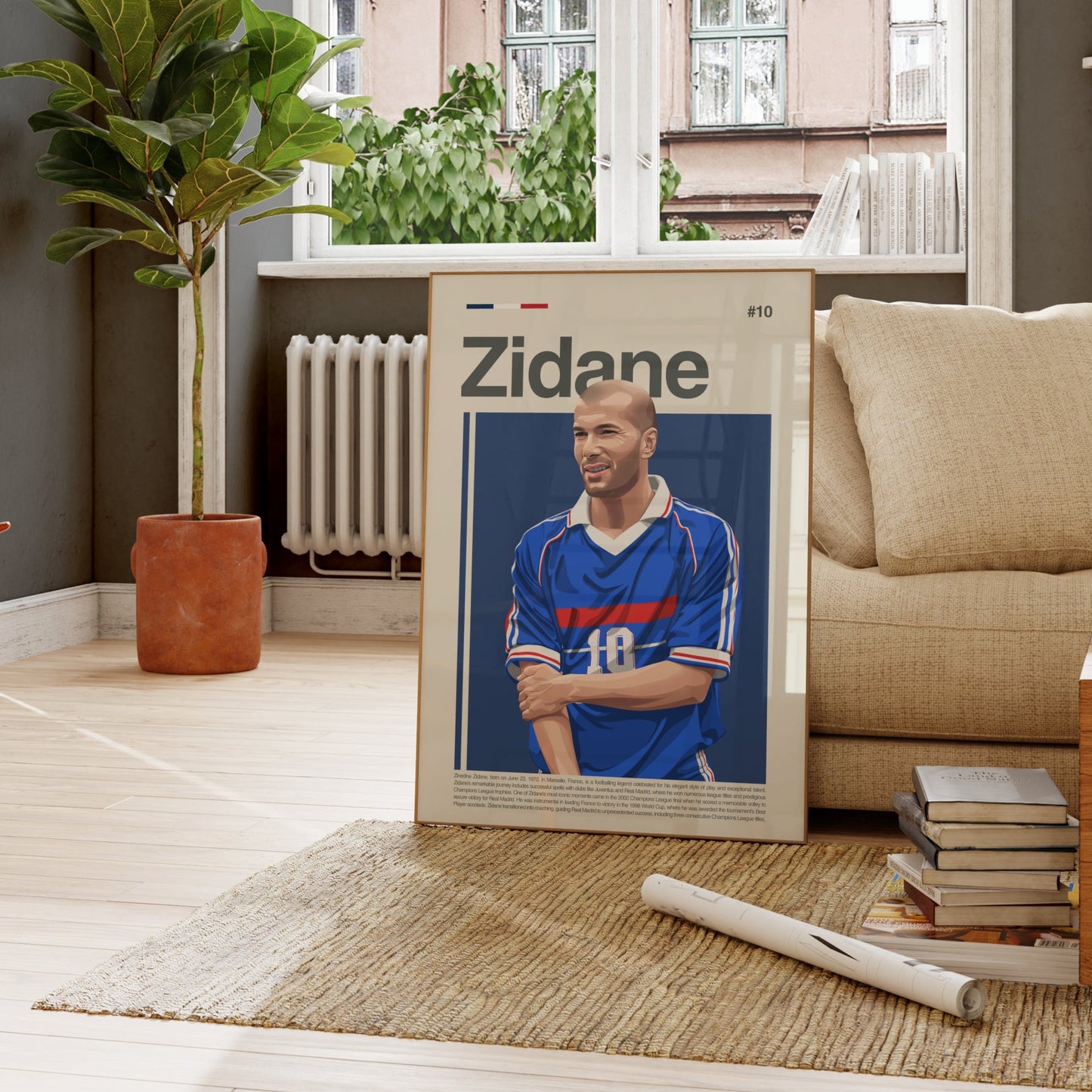 Zinedine Zidane France Print