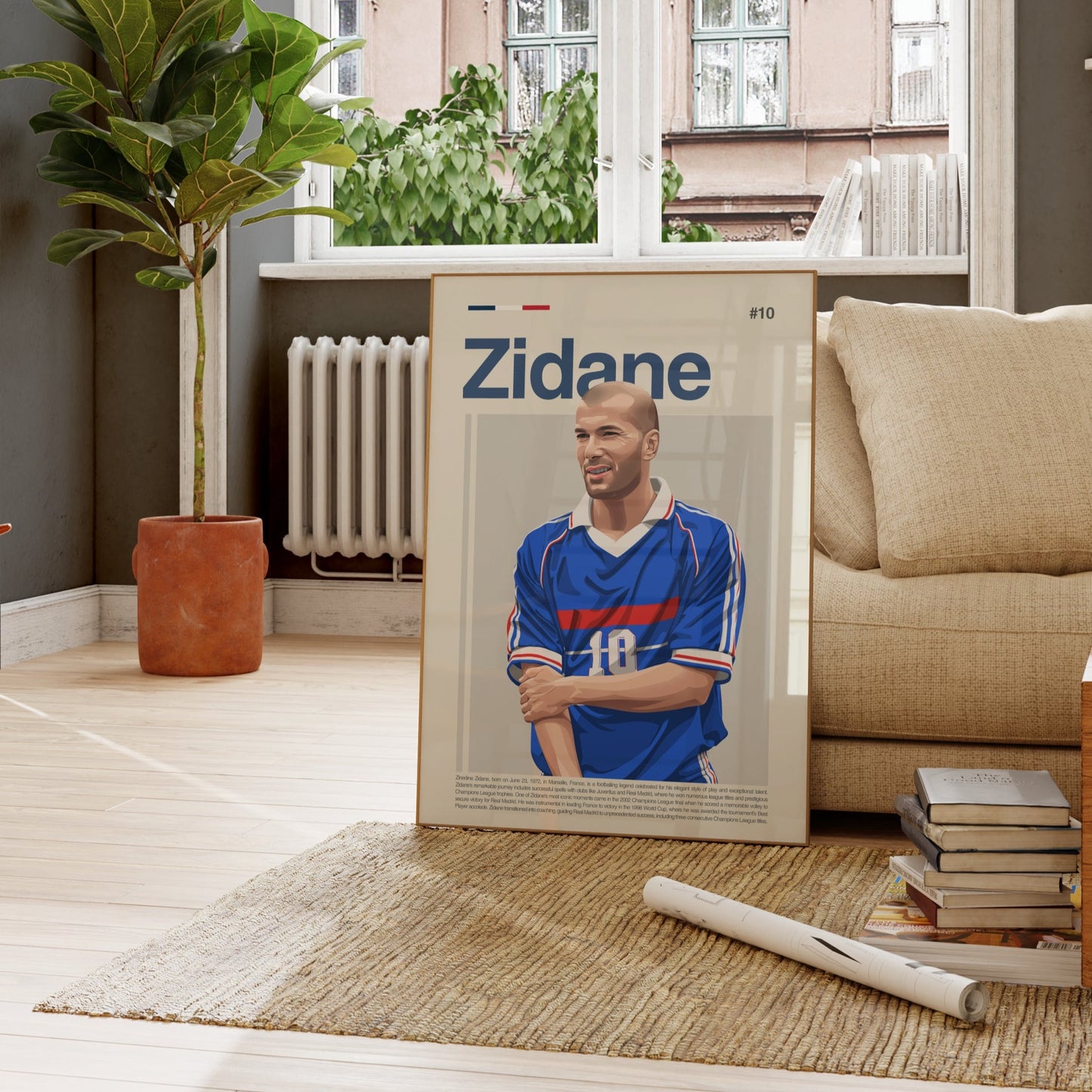 Zinedine Zidane France Print