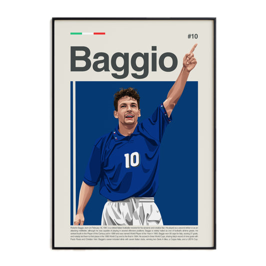 Roberto Baggio Italy Print