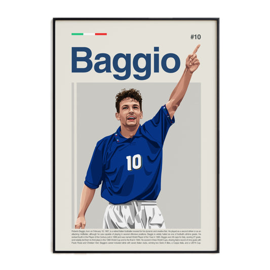 Roberto Baggio Italy Print