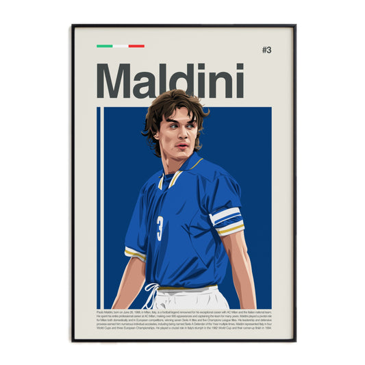 Paolo Maldini Italy Print
