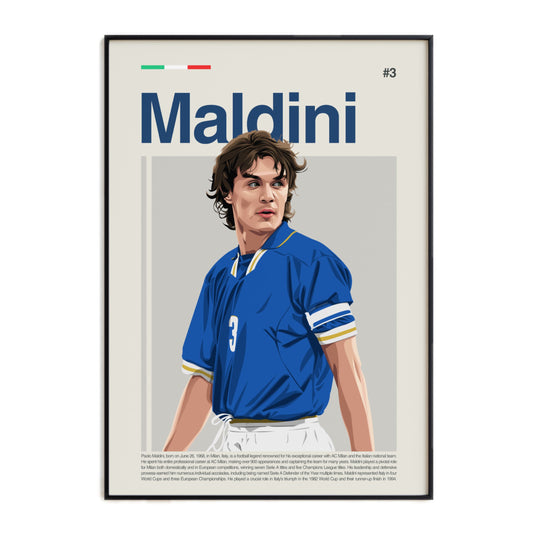 Paolo Maldini Italy Print