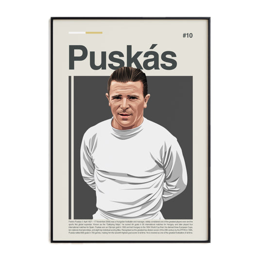 Ferenc Puskás Real Madrid Print