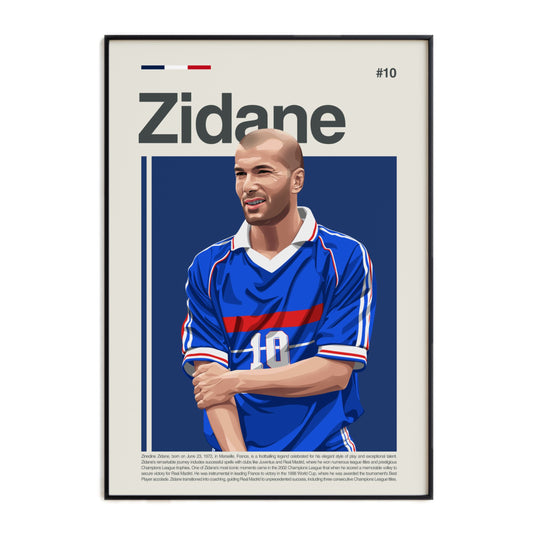 Zinedine Zidane France Print