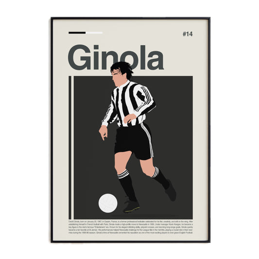 David Ginola Newcastle Print