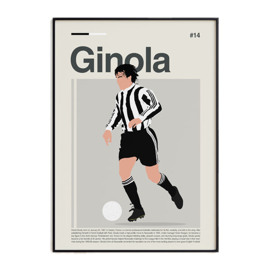 David Ginola Newcastle Print