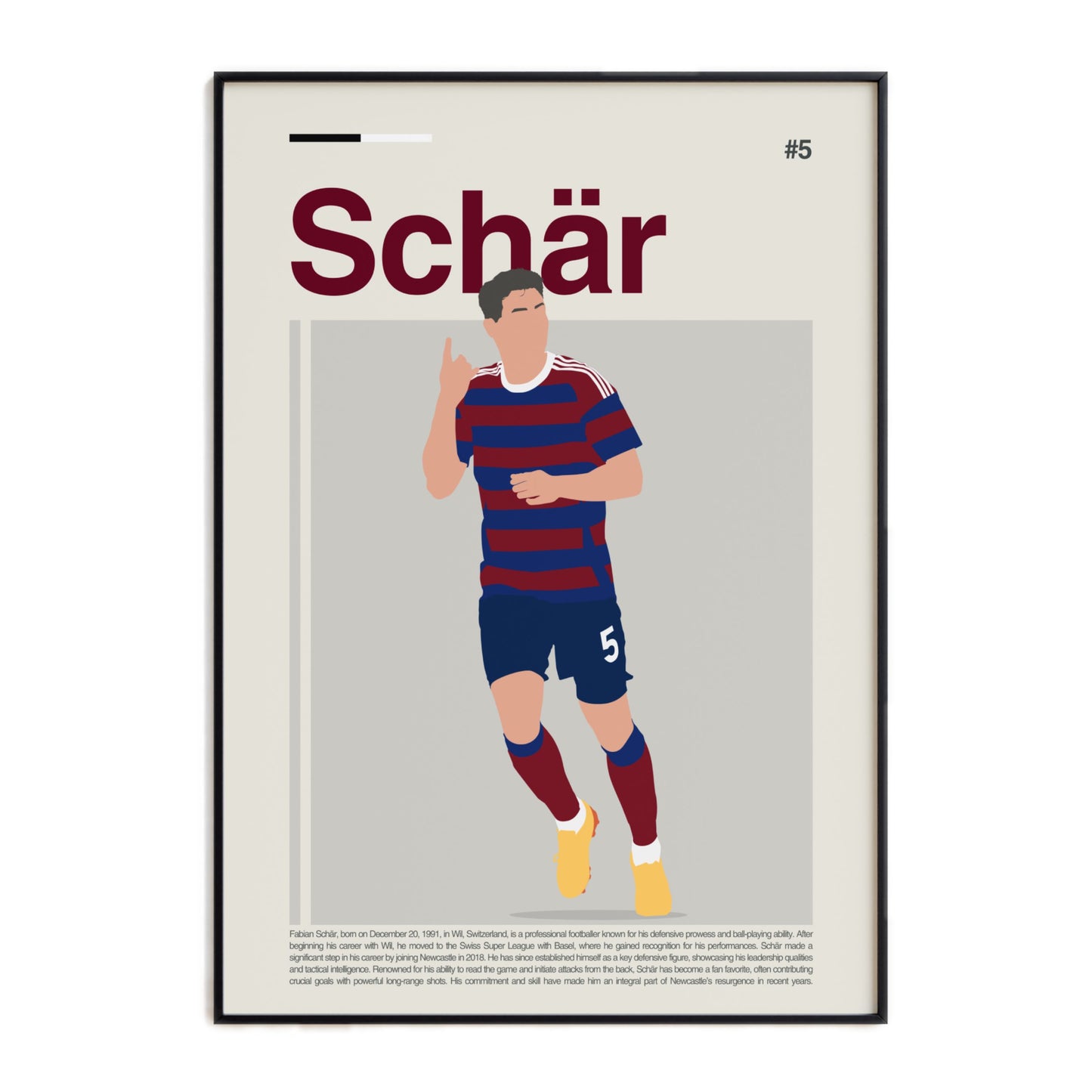 Fabian Schär Newcastle Print