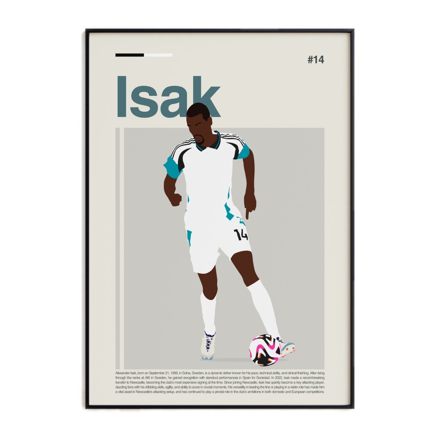 Alexander Isak Newcastle Print