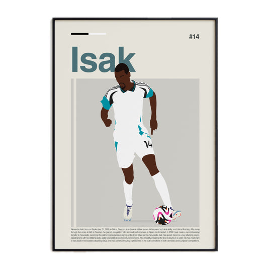 Alexander Isak Newcastle Print