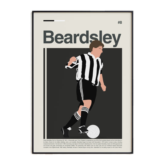 Peter Beardsley Newcastle Print
