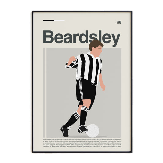 Peter Beardsley Newcastle Print