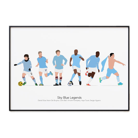 Manchester City Legends Print