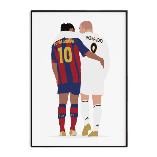 Ronaldinho and R9 Print