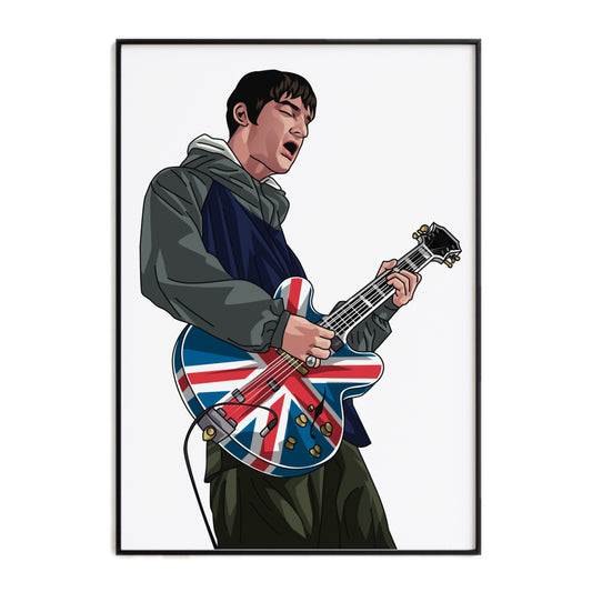 Noel Gallagher Maine Road 1996 Print