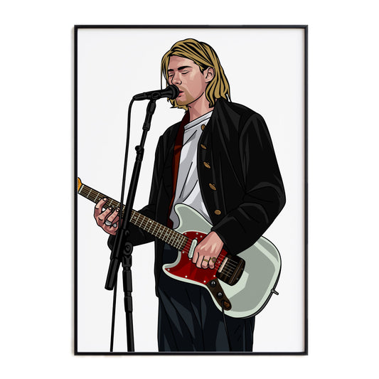Kurt Cobain Nirvana Print