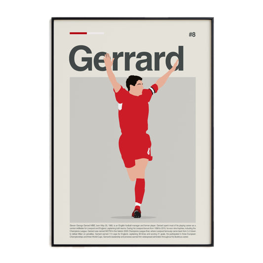 Steven Gerrard Liverpool Print