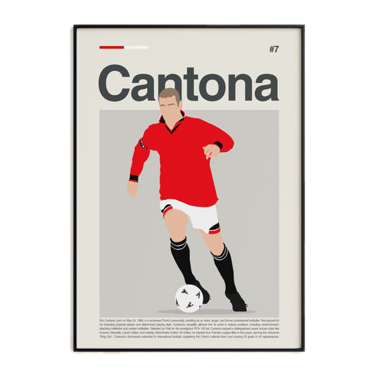 Eric Cantona Man United Print
