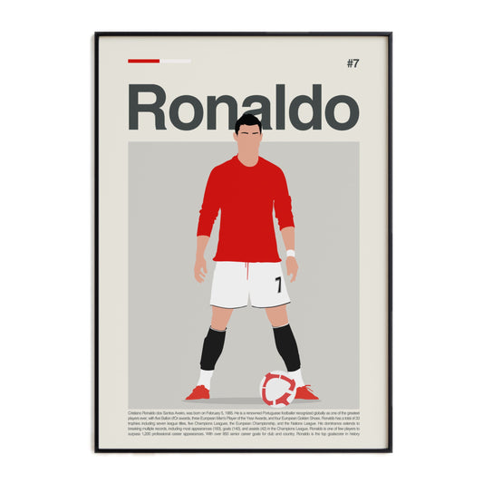 Cristiano Ronaldo Man United Print