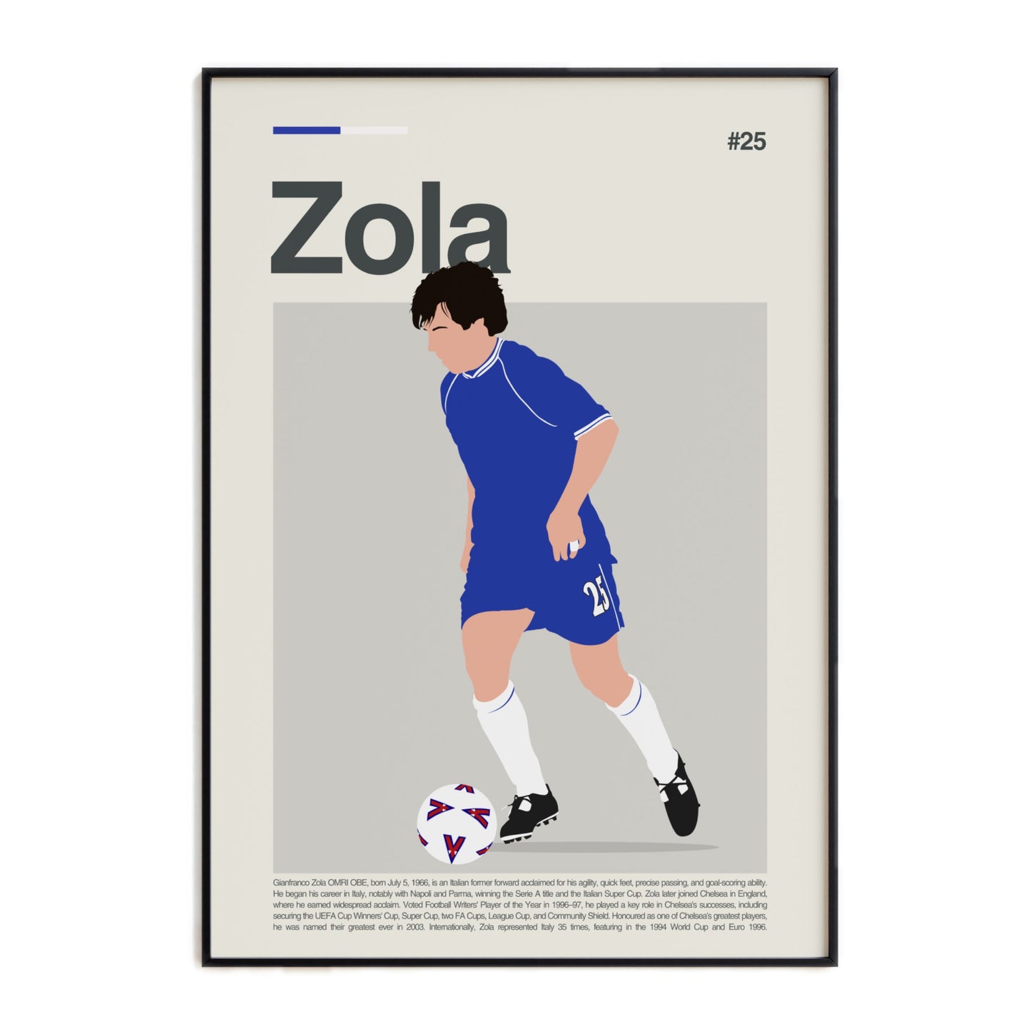 Gianfranco Zola Chelsea Print
