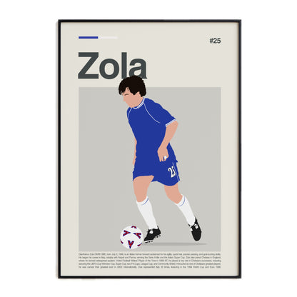 Gianfranco Zola Chelsea Print
