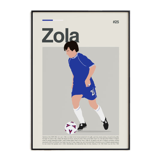 Gianfranco Zola Chelsea Print