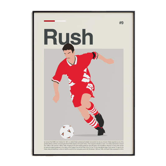 Ian Rush Liverpool Print