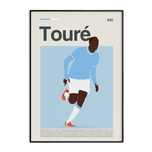 Yaya Touré Man City Print