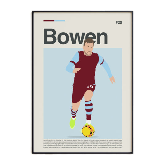 Jarrod Bowen West Ham Print